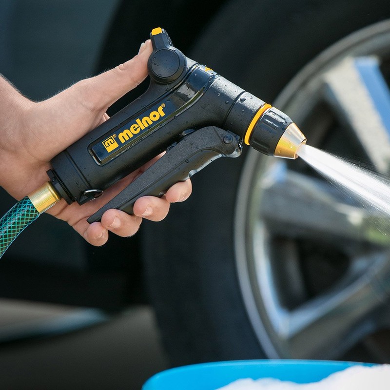 Melnor XT300; Heavy-Duty Metal Nozzle with Front Trigger; Flow Control;