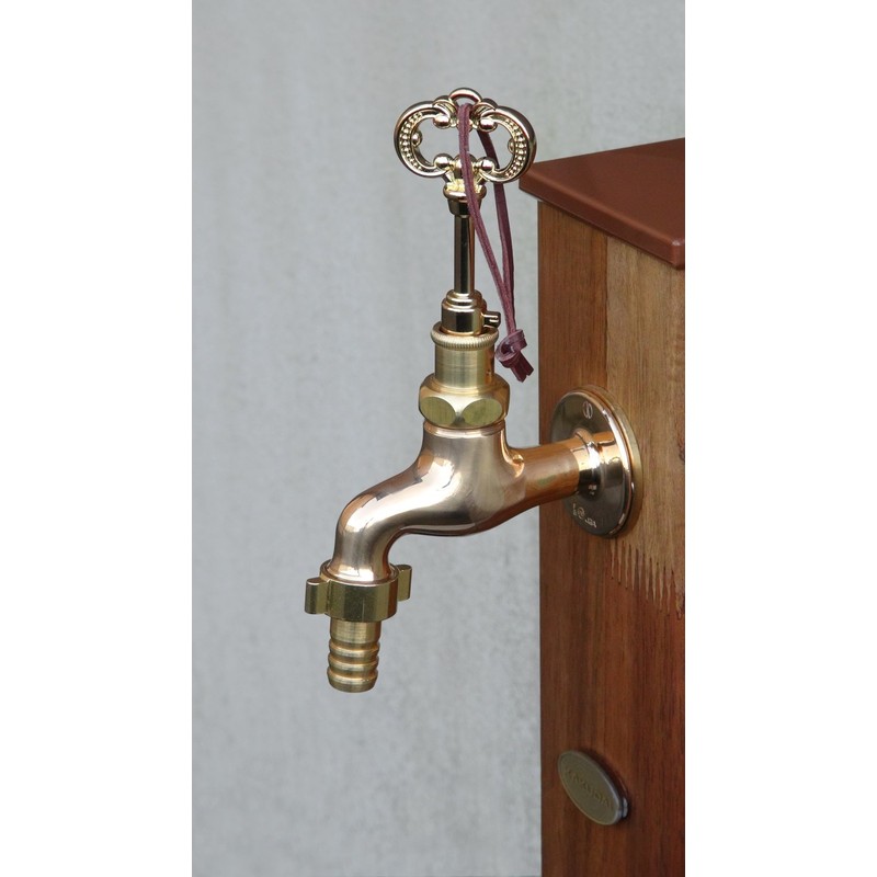 Kakudai 742-005 Sintu Plated Shared Faucet Key, Antique Style Shared