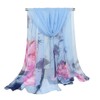 Pokeedioty Scarfs for Women Lightweight Fashion Floral Pattern Sheer Scarfs