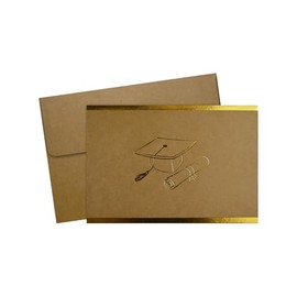 Great Papers!® Grad-Itude Gold Foil Thank You Note Card & Envelopes, 4.875" x 3.375", 50 count (2020032)