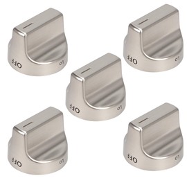 W11239985 Gas Stove Knobs (5PCS) Replace W11032553 Control Knob, Compatible with Whirlpool WFG550S0HZ0, WFG550S0LV1, WFG525S0HV1, WFG535S0JV0, WFG550S0HV0, WFG525S0JZ0, WFG550S0HV3 Gas Range knobs