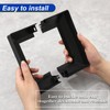 JarThenaAMCS 12Pcs PVC Post Skirt 3.5 x 3.5 Inch Black
