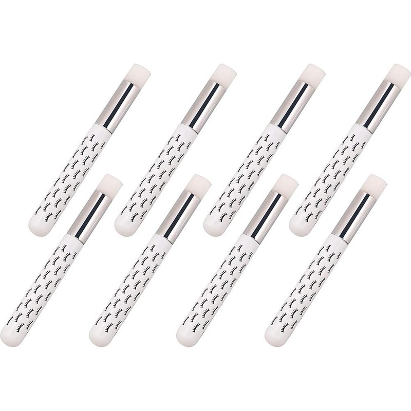 20 Pieces White Lash Cleansing Brush + 2 Lash Wands