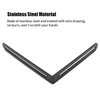 EATAKWARD 4 Pcs Stainless Steel L-Shaped Bracket, 2 Slot Joint