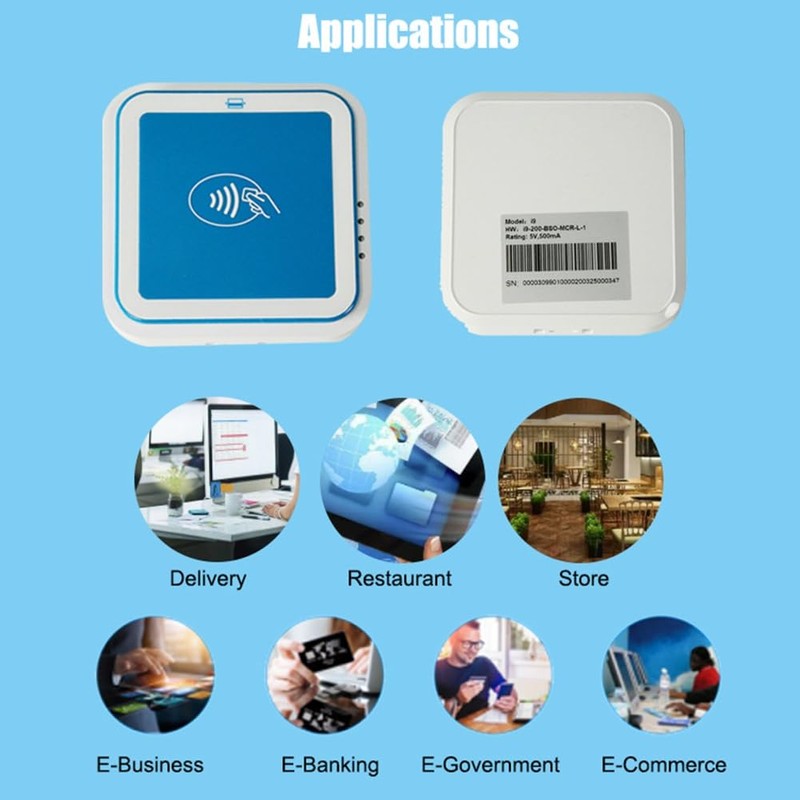 Atelierate Visa Master Credit Card Chip Reader Writer Bank Transaction