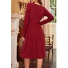 Newshows Womens Christmas Sweater Dress 2024 V Neck Long Sleeve