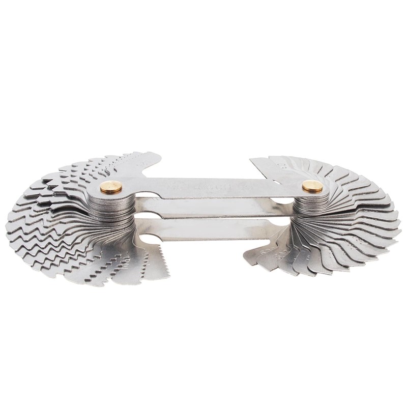 OriGlam Screw Thread Pitch Cutting Gauge Tool, Stainless Steel Metric
