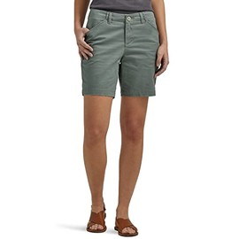 Lee Women's Regular Fit Chino Walkshort, Fort Green, 20
