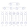 KEWUZY Pack of 10 Transparent Baby Child Safety Locks, Drawer