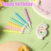 Birthday Numbers Candles, Macaron Number Candles 0-9 Sweet Princess Numeral