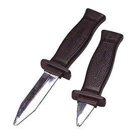 2 Pieces of the Black Handle Magic Trick Knives the Blade Pushes In