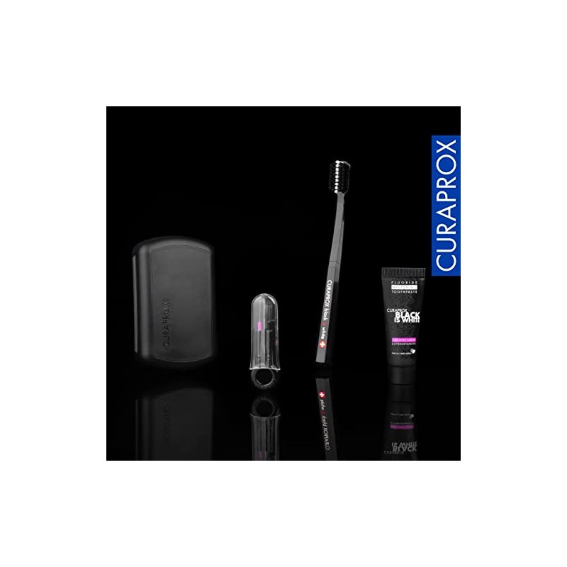 Set de cepillos de dientes de viaje Curaprox: para blanquear
