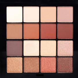 Palladio Ultimate Pro Paleta de Sombras - 16 Tonos Intensos, Mate, Brillo y Satinado, Larga Duración - Ideal para Looks Profesionales (Natural Nudes)