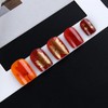 Fall Thanksgiving Square Press on Nails - Orange Short Fake