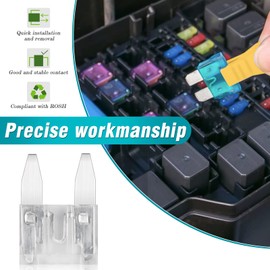 JatilEr Car Fuses Mini Blade 25 Amp, Mini Blade Fuses 10 Pcs, Automotive Replacement Fuses, Automotive Tools with 1 Fuse Puller for Car/Rv/Truck/Motorcycle/Boat