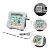 COLLBATH Food Thermometer Timer Accurate BBQ Thermometer for Home Cooking