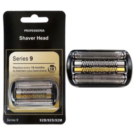 2025 BSDLIET 92B Series 9 Pro Foil & Cutter Head Shaving Head For Braun all Series 9 Pro (92B)9040s, 9080cc, 9093s, 9095cc, 9240s, 9242s, 9260s, 9280cc(Gold&Black)