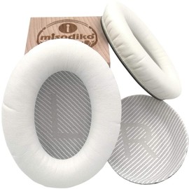 misodiko Ear Pads - for Bose Quiet Comfort 35 (QC35) and QuietComfort 35 II (QC35 II), Headphone Repair Parts, Ear Pads, Cup Pillow Cover (White)