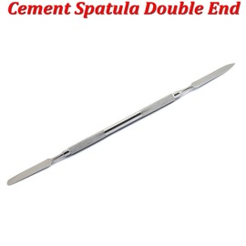 MEDSPO Professional Dental Carvers | Cement Spatula Stock Knife | Single Double End | Sculpting Wax Modeling Mixing | Lab Tools (Cement Spatula Double End)