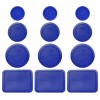 Pyrex (3) 7202-PC (3) 7200-PC (3) 7201-PC (3) 7210-PC Blue