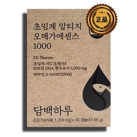 A simple day Simple Day Supercritical Altige Omega Essence 1000 Omega 3 Blood Circulation Cognition Improvement 1255mg x 30 Capsules / 담백하루 초임계 알티지 오메가 에센스 1000 오메가3 혈행 인지 개선 1255mg x 30캡슐