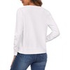 Arach&Cloz Women's V Neck Lightweight Cardigan Long Sleeve Solid Top