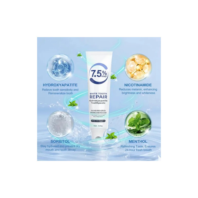 Toothpaste Pxhadsmier Hydroxyapatite Nano 7.5 Enamel Protec