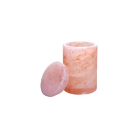 Himalayan Salt Urn for Ashes – Extra Small, Classic Cylinder Shape, 15 Cu in – Biodegradable Cremation Urn for Child or Pets – Hand-Carved Memorial Urn – Eco-Friendly Burial Option