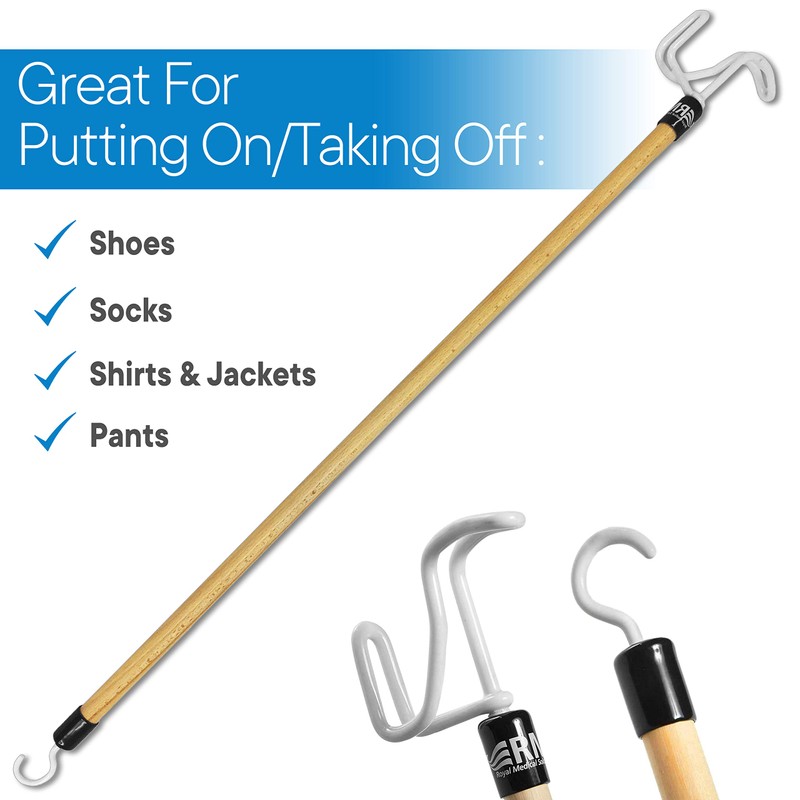 RMS Deluxe 28 Inches Long Dressing Stick - Dressing Aid