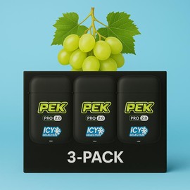 PEK Natural Aroma Therapy Stick – 3 Pack | Refreshing & Centering Essential Oil Inhalers for Healthy Aroma Experience - Healthcare:_GreenGrape Combo (3 packs)