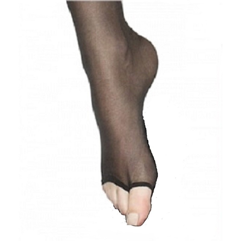 Marilyn Open Toe Holdups Lace Top Thigh High Stockings (M/L)