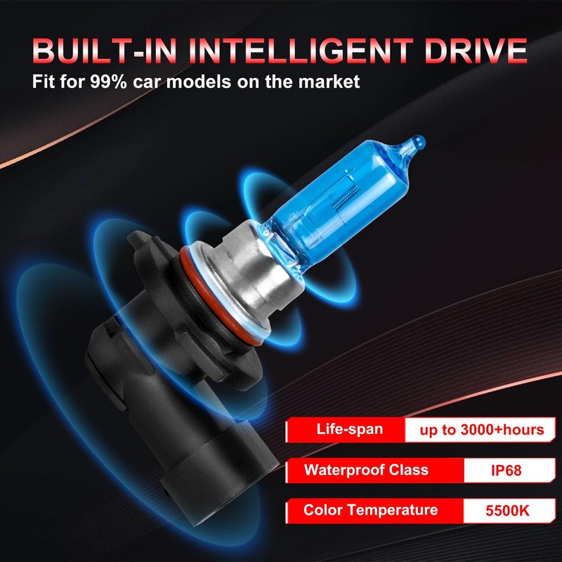 QUAYUB Fit for Toyota RAV4 2013-2015 Headlight Bulbs, 350% Brightness