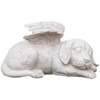 Napco 11144 Sleeping Angel Dog with Wings Garden Statue, 9.75