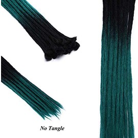 Dreadlocks Hair Extension Synthetic Hair Braided - Accessories Dreadlocks Synthetic Afro Kinky Strands for Braid Crochet Braiding Hair African - Black + Blue