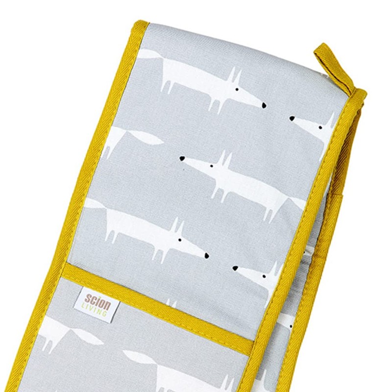 Scion by Dexam Mr Fox Double Oven Gloves - Grey