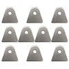 Flat Body Mounting Tabs 1/8" Thick 1/4" Hole 10 Pack