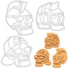 Set of 3 Rebel Skulls Cookie Cutters, 3 pieces -