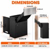 Through-Wall Locking Drop Box with Adjustable 6.63-11.7 Inch Chute, Heavy