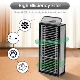 (6 Pack) X50 Ultra Replacement HEPA Filters for Dreame X50 Ultra, L40s Pro Ultra, L50 Pro Ultra, X50 Master, for Mova V50 Ultra Robot Vacuum, Filters Accessories Kit, Upright Filter, Vacuum filter