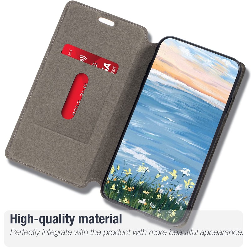 Colorblock Invisible Magnetic PU Leather Flip Case Compatible with IIIF150