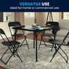 Flash Furniture Madelyn 33.5" Square Folding Multipurpose Card Table with