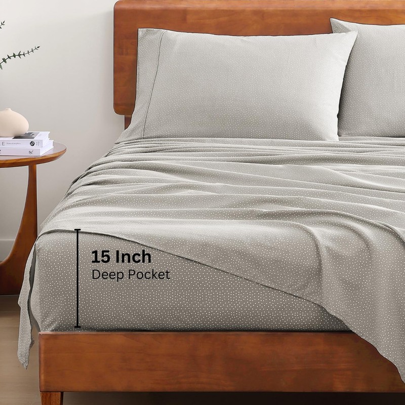 LANE LINEN LANE LINEN 100% Organic Cotton Sheets King Size,