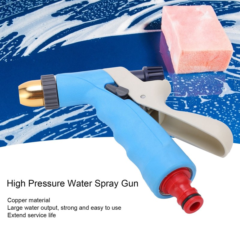High Pressure Water Spray Gun Copper Head Watering Nozzle Car