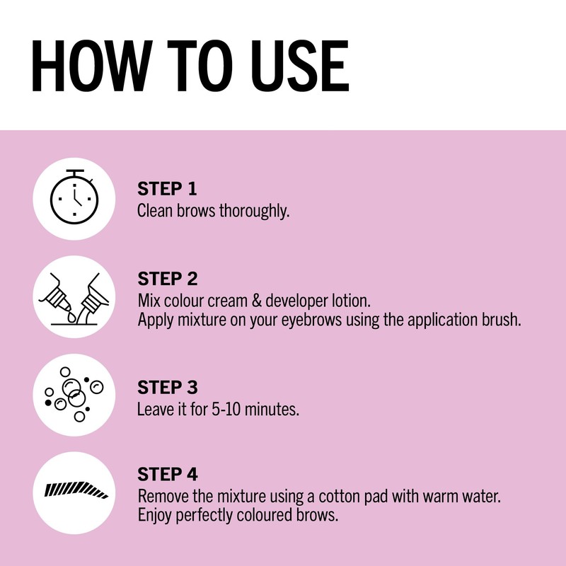 Schwarzkopf Eyebrow Tint, permanent eyebrow colour, eyebrow dye kit for