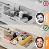 BAMEOS 4" High Drawer Dividers Bamboo Separators Organization Expandable Organizers