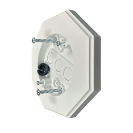 iMBAPrice 8161-1 Vertical Siding Lamp Octagon Mounting Kit with Built-in Box for Outdoor Smooth Flat Surface on all Siding