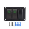 2 Gang Rocker Switch Panel with 45 Pattern Stickers, Keenso