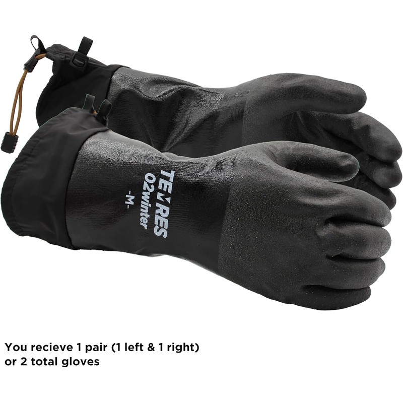 SHOWA TEMRES 282-02 Waterproof Insulated Winter Work Gloves, Breathable Polyurethane,