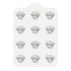 VICASKY 12pcs Crown Brooch Pin Crown Brooch Silver Crystal Brooches