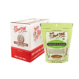 Bob’s Red Mill Organic Coconut Sugar, 13 Ounce Bag (Pack of 4), Non-GMO Natural Sweetener, Sugar Alternative, Sugar for Coffee, Tea & Recipes, Vegan, Paleo, Kosher